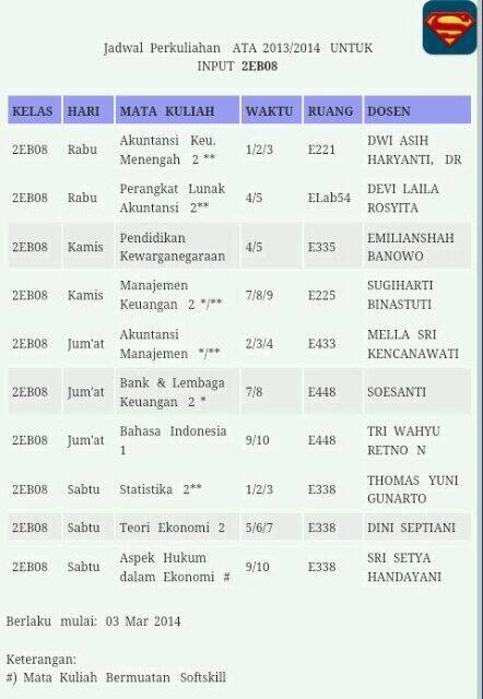 Mimin cuma ingetin, ini jadwal kita yg terbaru semangat yaa 2EB08