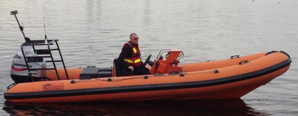 Our safety boat is now back in the yard ready for hire with or without an operator.