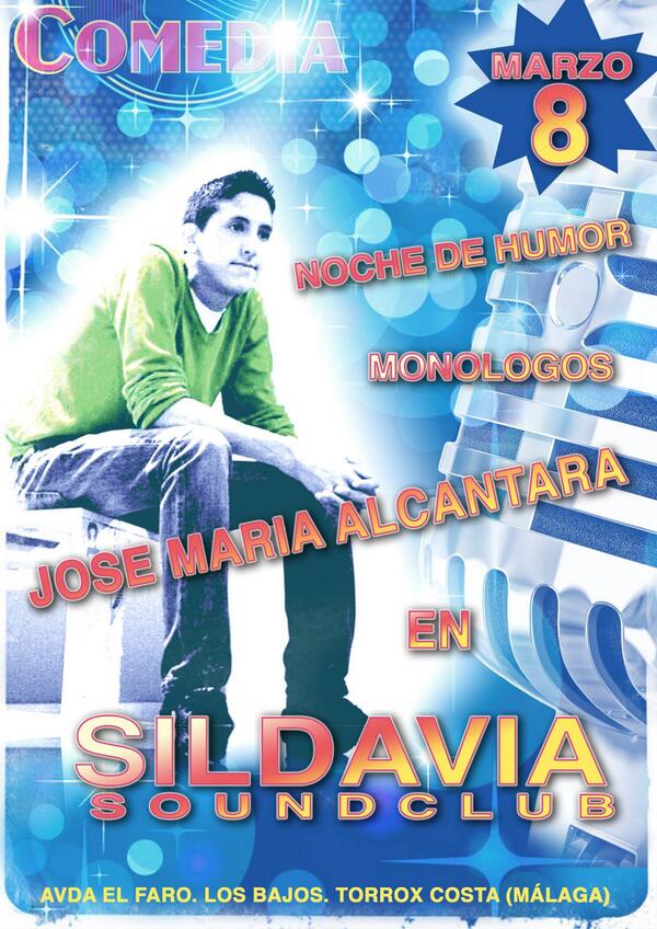 silviajp25's tweet photo. Monólogo dia 8 de Marzo a partir de las 00.00h. en @SildaviaSoundCl. http://t.co/Ttis9oksBN
