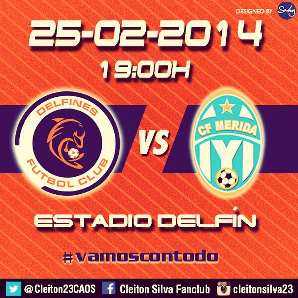 Cleiton23CAOS's tweet photo. Hoy a las 19:00 partido de la #CopaMX contra CF Mérida! / Today at 19:00, important match vs Mérida! @DelfinesFutbol http://t.co/7jSxqCgMFC