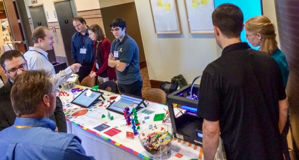 cpalmsmea's tweet photo. Educational use of 3D printing @cpalms3D is popular at the Stacking Layer 3D Symposium @fsu_education #STEM #LSI #FSU http://t.co/WLvThIQoid