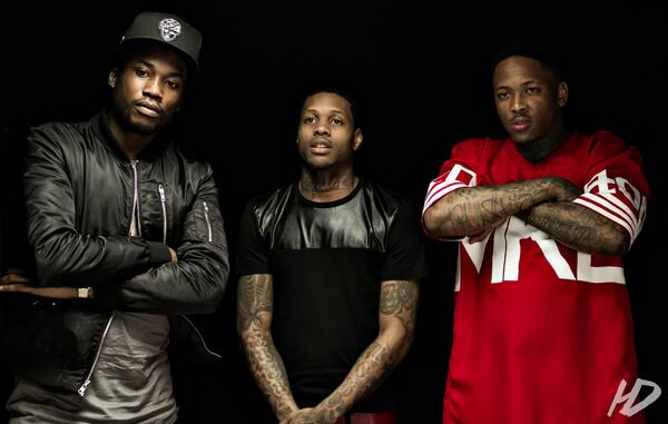 defjam's tweet photo. .@YG, @lildurk_ &amp; @meekmill [Shot by @HDShootsPhotos] http://t.co/cVLiwJ0Pwo