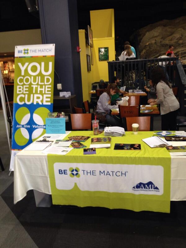 Drop by out booth anytime today until 6pm to get out into the bone marrow registry!