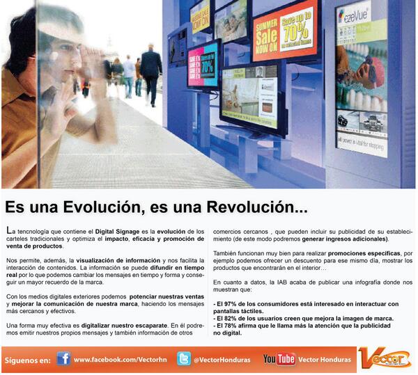 VectorHonduras's tweet image. Le dejamos nuestro Boletín Informativo para esta última semana de Febrero, Revoluciona tu empresa #DigitalSignage