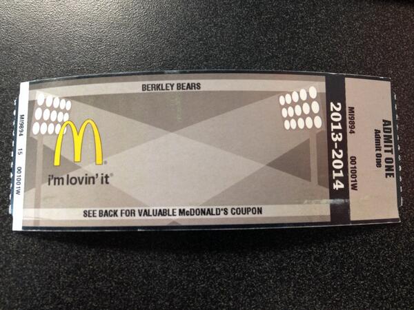 ROzone2013's tweet photo. I got my ticket for the hockey game on Thursday, make sure to get yours in the athletic office! http://t.co/URLONIFwTn