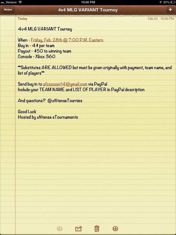 xNtenseTournies's tweet image. Already have 3 teams signed up for our tourney this Friday!  need 16.  See the pic!! RT @CoDCommunityRT @QuickestRT