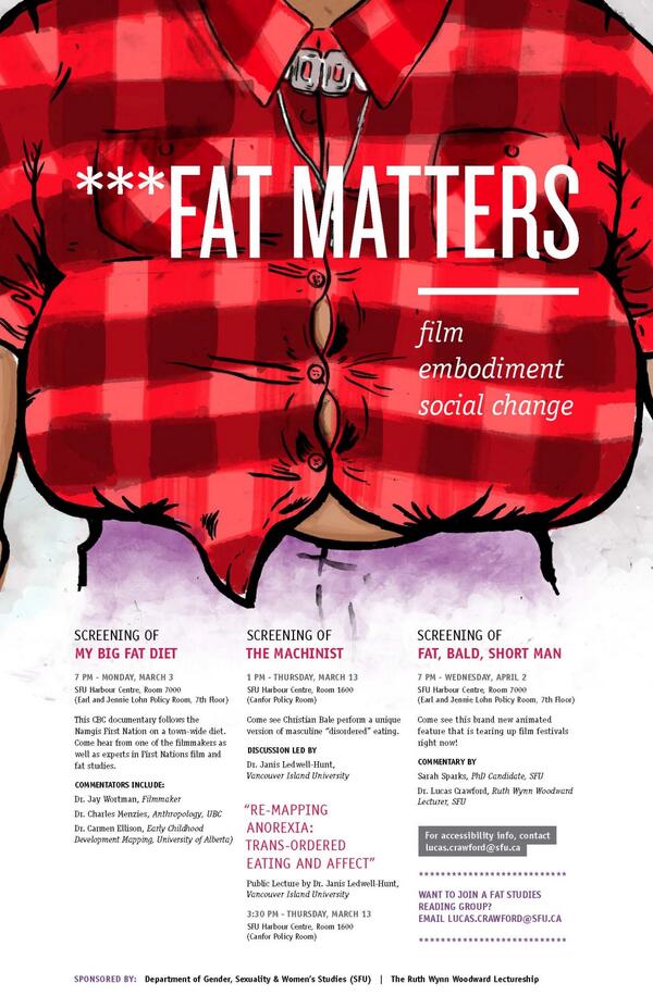 StephenHui's tweet photo. #FatMatters events aim to change conversation about fatness in #Vancouver http://t.co/Z0kyMMgji1 #fatshaming http://t.co/EmEAE9NjkR
