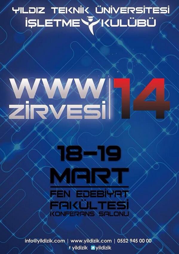 18-19 Mart'ta WWW Zirvesi var.

Detaylı bilgi için: facebook.com/events/7852115…