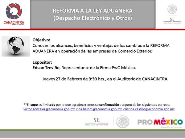 Conoce los alcances, beneficios y ventajas a la Reforma Aduanera, expone Edson Treviño, Firma PwC México