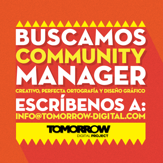 TomorrowDP's tweet photo. Buscamos Community Manager. @AnunciaPTY http://t.co/ZoahPfHFwG