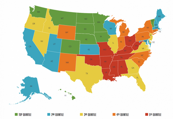 Amazing_Maps's tweet photo. The Happiest States in America

Source:http://t.co/kfMWzeQRWm
- http://t.co/Pyj3wslYq9