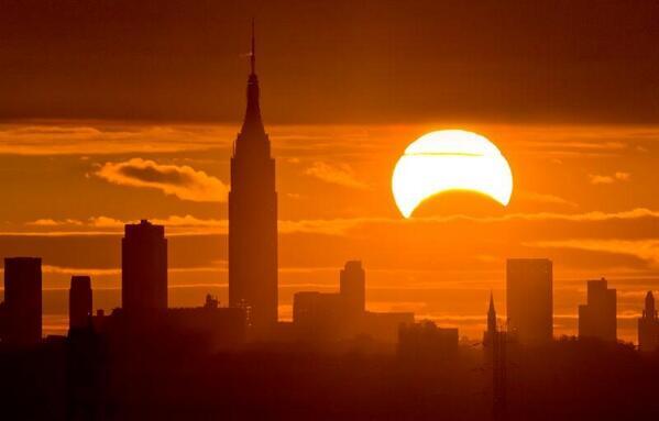 Solar Eclipse over New York