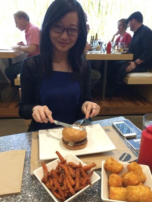 xrla's tweet photo. Took my friend visiting from DC to @umamiburger today. Great place to catch up w old friends! #bestsweetpotatofries http://t.co/46oUYaAgos
