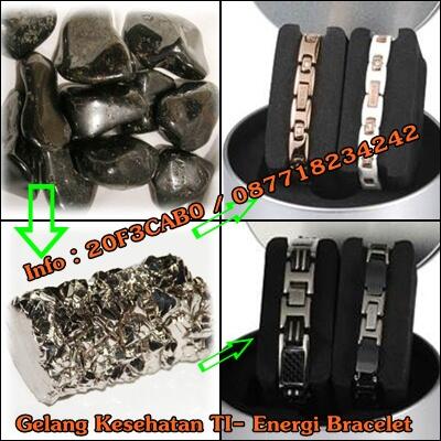 Ti-Energy Bracelet mengandung magnet yang bekerja secara alami,dpt mengatur &amp; menyeimbangkan ion positif  negatif