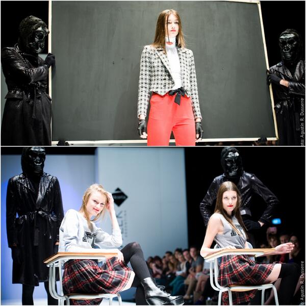 .<a href="/AmoresTrash/">Amores Trash Couture</a> presentó su colección inspirada en egresadas del colegio secundario. #BAFWEEK
