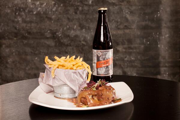So what is on offer @Rocketallstars until this Friday? Red Wine &amp; Mushroom Fillet with @DevilsPeakBC Light Golden Ale
