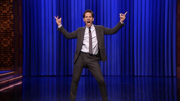 FallonTonight's tweet photo. Up next: a Lip Sync Battle with Paul Rudd! #FallonTonight http://t.co/xTf4MkjlX3
