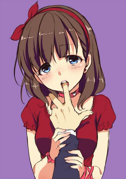 指舐めまゆちゃんらくがき。 