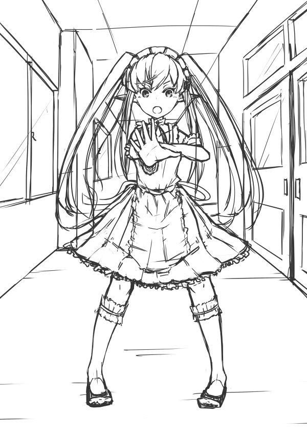 エフェクトの練習にミュセルちゃん 