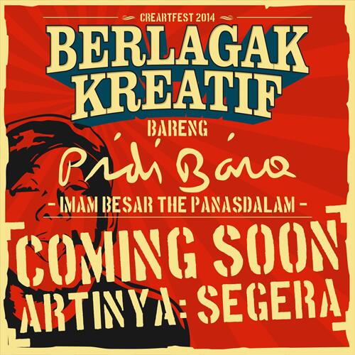Creartfest's tweet photo. Imam Besar The PanasDalam akan hadir di Malang!! Sudah siap menyambut?? http://t.co/QDHZ1NBQ1D