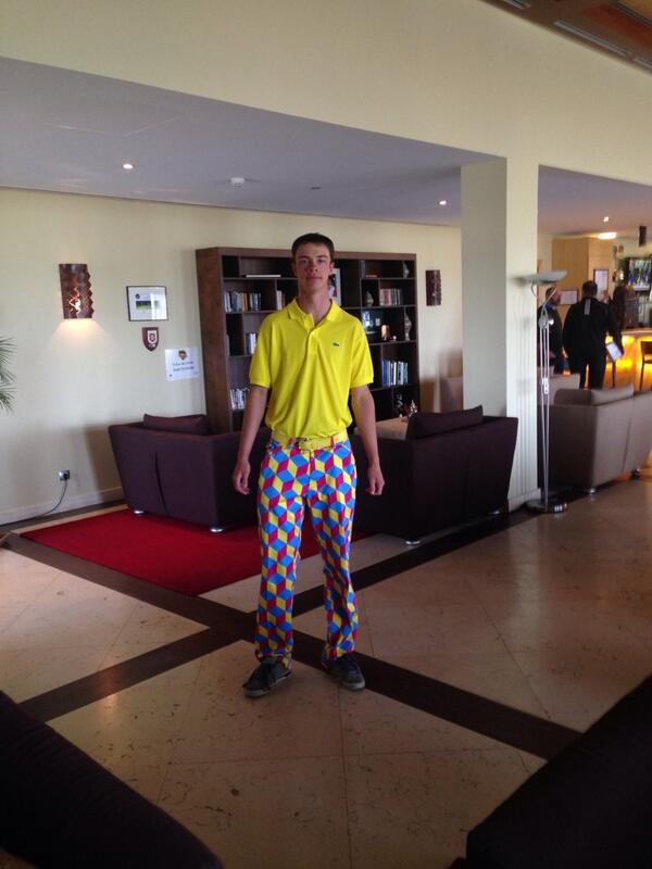 Some serious attire being worn for the event @jackhall05 #strides