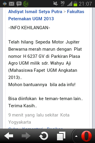 rahmattijani_'s tweet photo. @UGMlostfound "@sccf_ugm: INFO KEHILANGAN http://t.co/o3NU2zGyuE"