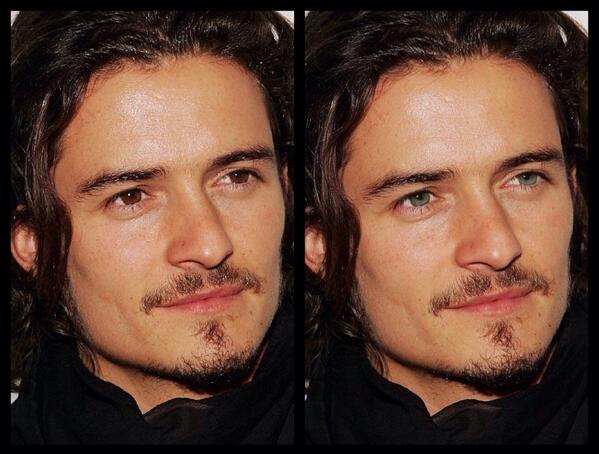 MEDAMAeye's tweet photo. Orlando Bloom 
左→ビフォアー
右→アフター https://t.co/NmDWMgUoEP