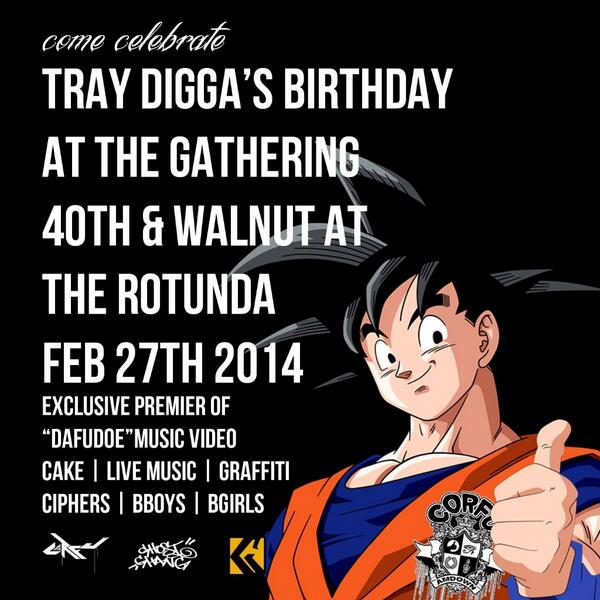 TrayDigga's tweet photo. @TheGathering215 @traydigga of @HungryGhostsRap #Celebrates his #Bday! #BeThere! http://t.co/Gf10YuwBXH