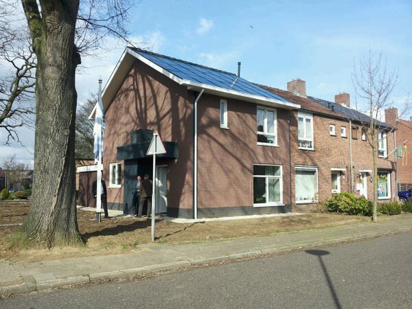 Smallenbroek's tweet image. Nul-op-de-meter pilotwoning in Melick van woningcorporatie Wonen Limburg en bouwer Volker Wessels. #stroomversnelling