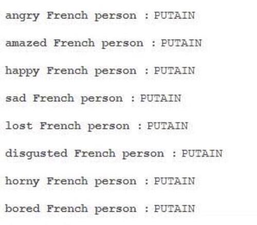 exceldesire's tweet photo. french people be like http://t.co/xgGCNxsz1m