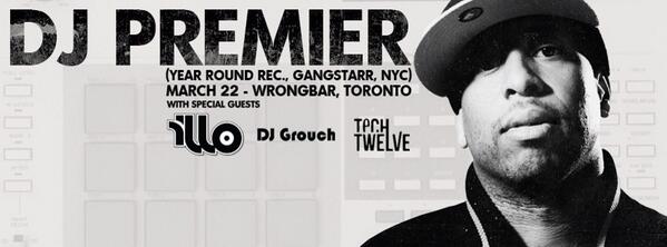 DJGrouch's tweet image. SAT MAR 22 @wrongbar @REALDJPREMIER along w/ @techtwelve @DJGrouch &amp;amp; @djillo #GangStarr #RIPGuru #DeepConcentration