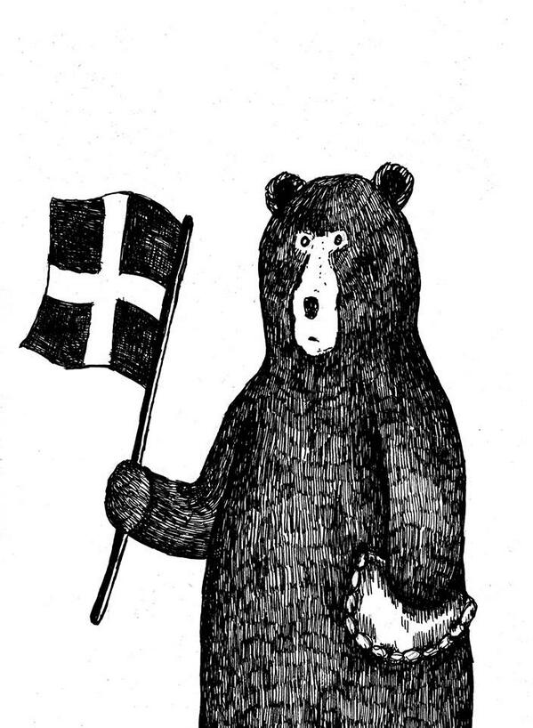 PenrynPress's tweet photo. Happy St. Piran's Day all! 

@StPiransDay #stpiransday #Cornwall #SWEngland http://t.co/YDzGsGhntG