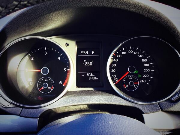 Random shot of daytime temp.