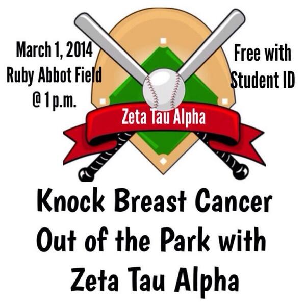 Make sure you come out &amp; support the lovely ladies of <a href="/ZTAJSU/">Zeta Tau Alpha</a> with their Pink Out game this Saturday. #thinkpink