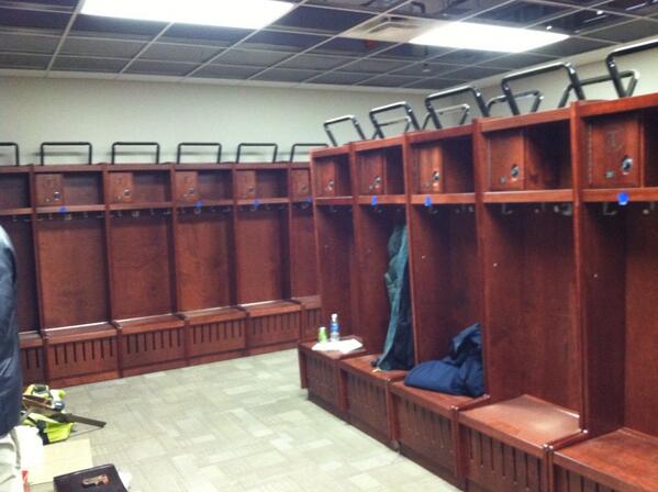 New locker room is coming along! Looking good!