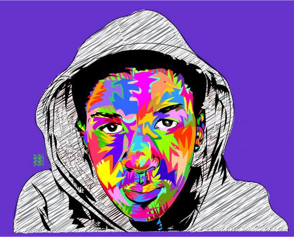 dromeNYC's tweet photo. RIP #TrayvonMartin 
ART by @TECHNODROME1 http://t.co/CG7lJAUXs1