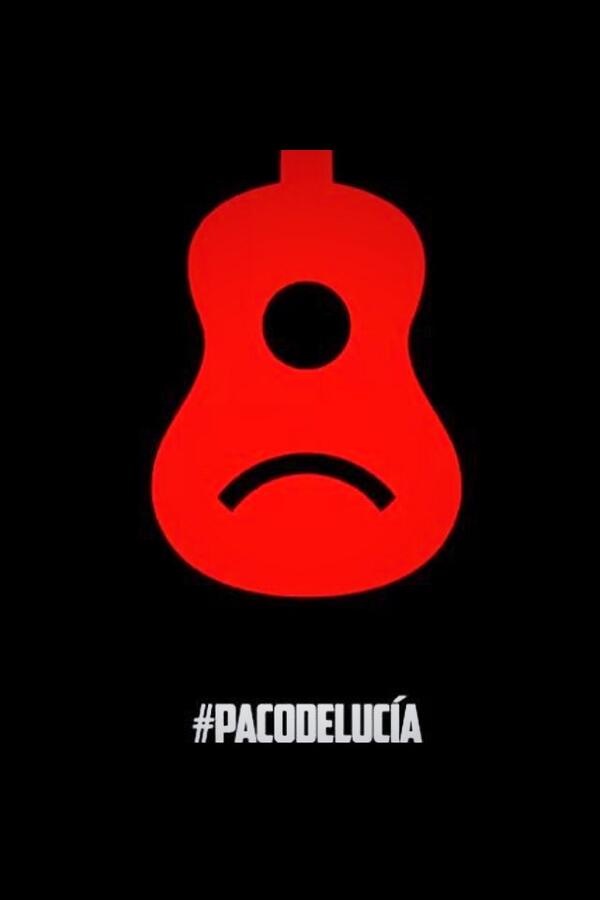 Juantonio3's tweet photo. DEP Paco de lucía , Las guitarras están de luto.. #PacodeLucia http://t.co/WJd6RK16Lb