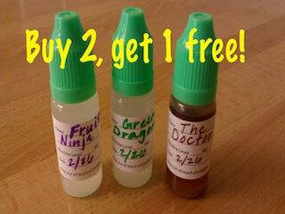 Tomorrow is Thirsty Thursday!! Come see us and get three 10mLs for the price of two!