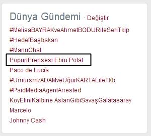 EbruPolatTeam's tweet photo. "PopunPrensesi Ebru Polat" etiketi dünya gündeminde @Ebru_Polat http://t.co/QbIt7ALPxt
