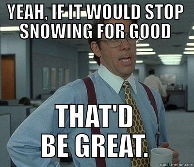 OrangeHatGroup's tweet photo. Seriously, can it be #spring yet? #NoMoreSnow http://t.co/X9vnNJQomL