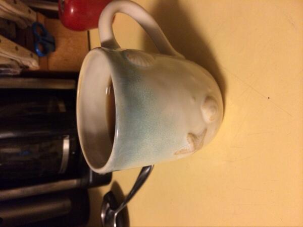Rainy day prescription=mug of soothing, hot tea!