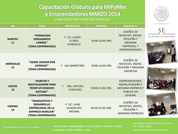 SE_Torreon's tweet image. CURSOS MES DE MARZO ¡¡¡¡¡INSCRIBETE¡¡¡¡¡