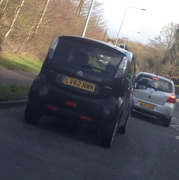 shameadriver's tweet image. This tofu eating Eco cunt needs to put the @Guardian down and read the Highway Code on right of way on roundabouts!