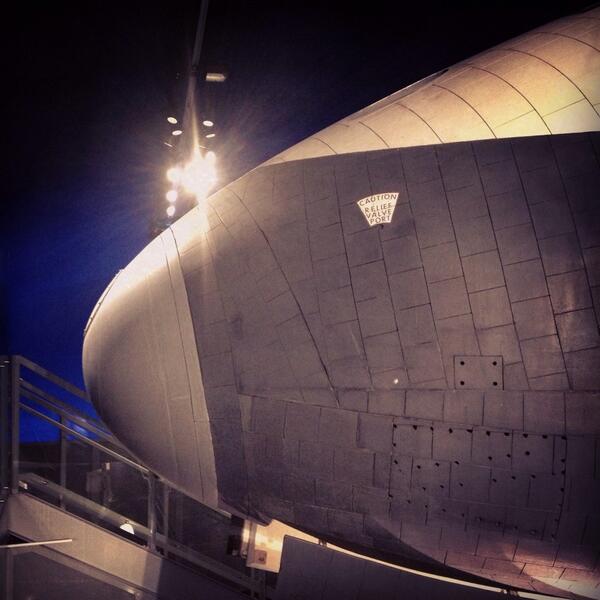 IntrepidMuseum's tweet photo. The nose of space shuttle Enterprise. #intrepidshuttle http://t.co/B8Sjvreadq