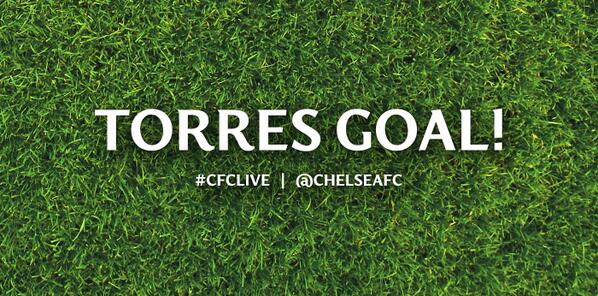ChelseaFC's tweet photo. Torres scores! #CFCLive http://t.co/jTG0bcThze