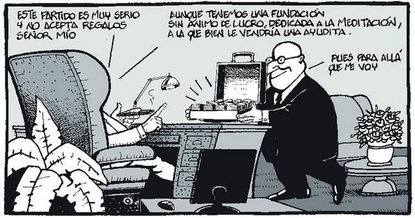Genial viñeta de Ferreres en El Periódico. Todo un editorial.