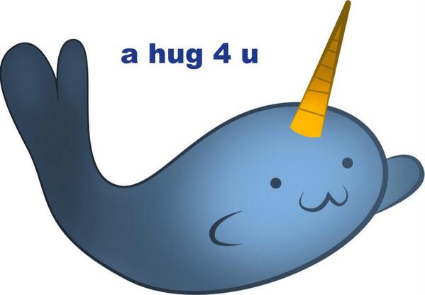 PositiveNarwhal's tweet photo. heres a hug for every1 who needs 1 <3 http://t.co/XkiS8O4vMC