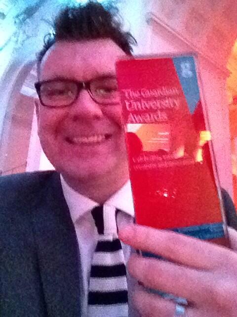 TheNewStatsman's tweet image. Here's my #squaremileselfie !@DMUSquareMile won contribution to community at #gdnuniawards 14