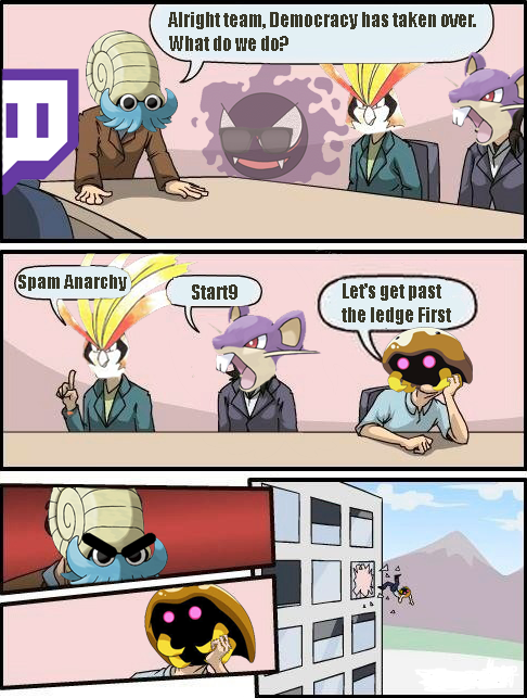 SleepyJirachi's tweet photo. Normal Day at the #TwitchPlaysPokemon Office http://t.co/cHkflQyHxG