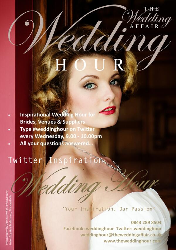 If you would like to spread the word about #weddinghour, please feel free to share this leaflet with everyone!